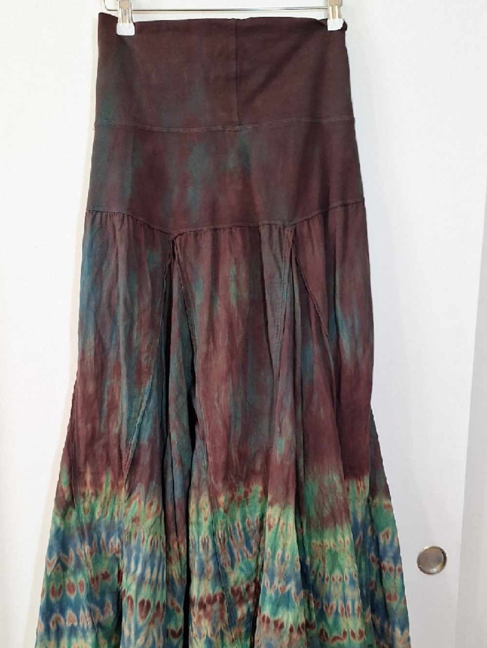 Solitaire Convertible Dress Skirt 1X 16 / 18 Plus Long Skirt Tie Dye - Picture 6 of 13